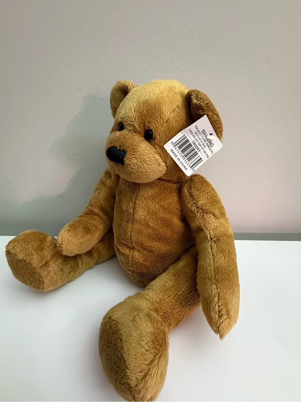 TB Toy Trading Co Classic Jointed Tan Teddy Bear Plush 12